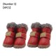 thumbnail image 1 of Greeniant TureClos, 4 Uds., zapatos para perros, botas de nieve impermeables de lana difusa cálida, calzado de invierno para mascotas de cuero PU Ropa para mascotas rojo tipo 5 Greeniant PT000057-15B, 1 of 6