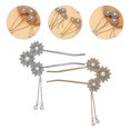 thumbnail image 3 of Miangastore 2 Pcs Épingle à Cheveux Fleur Alliage Doré Style Rétro Maintien Cheveux Femmes Noël, 3 of 8