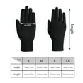 thumbnail image 4 of EvridWear Unisex Men Women Merino Wool String Knit Liner Full Finger Gloves (Black, M), 4 of 6