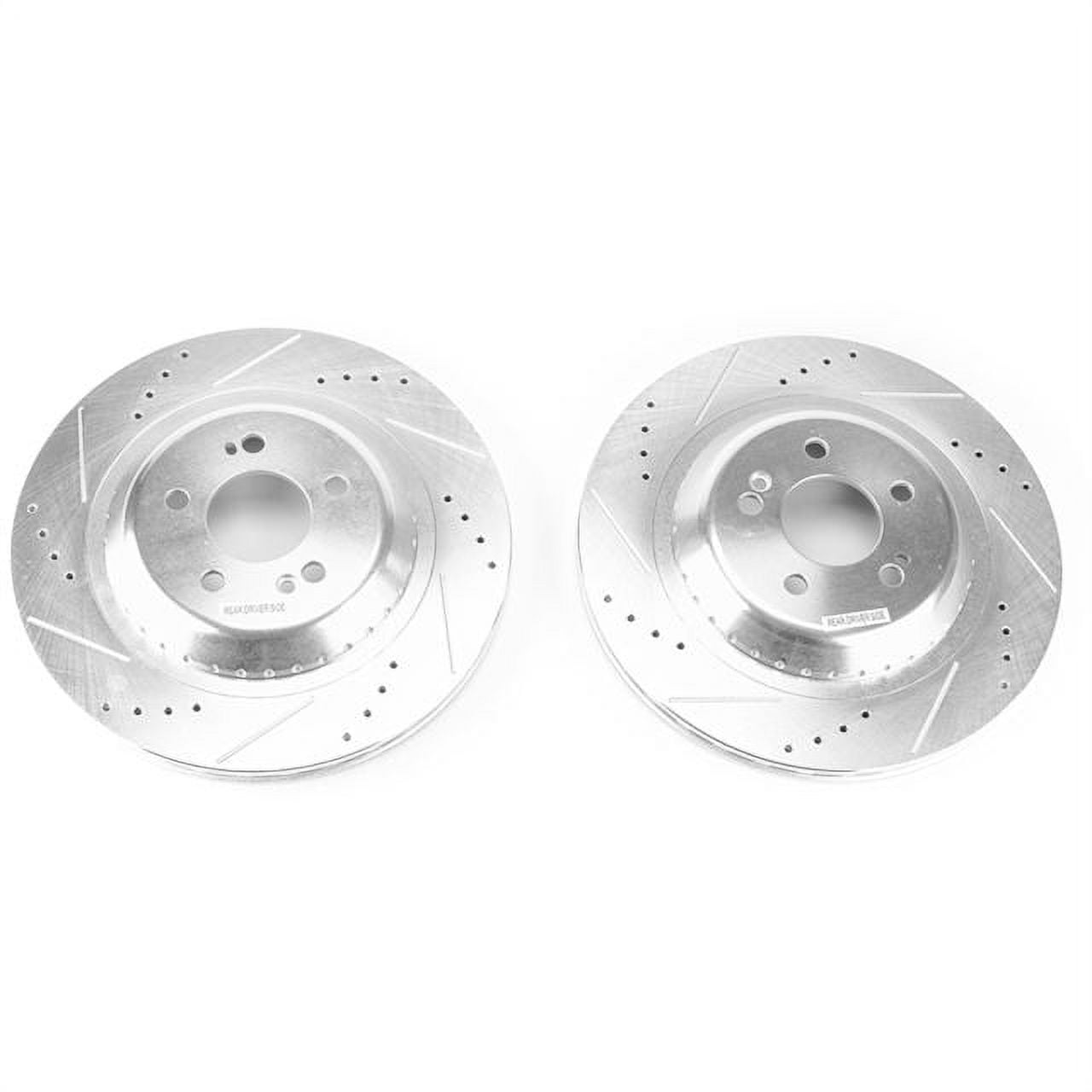 Power Stop EBR1602XPR Evolution Drilled & Slotted Rotors -Rear