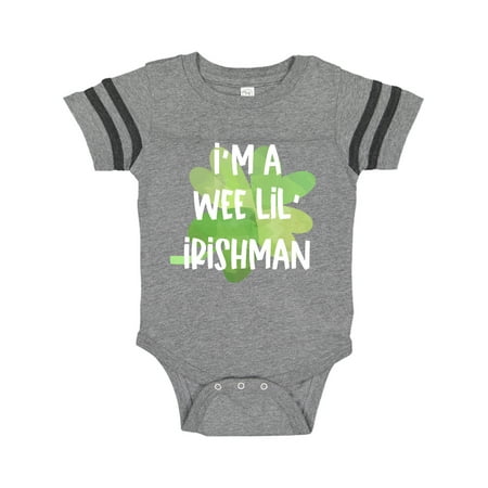 

Inktastic St. Patrick s Day I m a Wee Lil Irishman Gift Baby Boy or Baby Girl Bodysuit