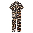 thumbnail image 4 of Bibifish Womens Halloween Pajama Set Fall Loose Fit Short Sleeve Top Long Pants 2 Piece Outfit Holiday Nightwear, 4 of 4