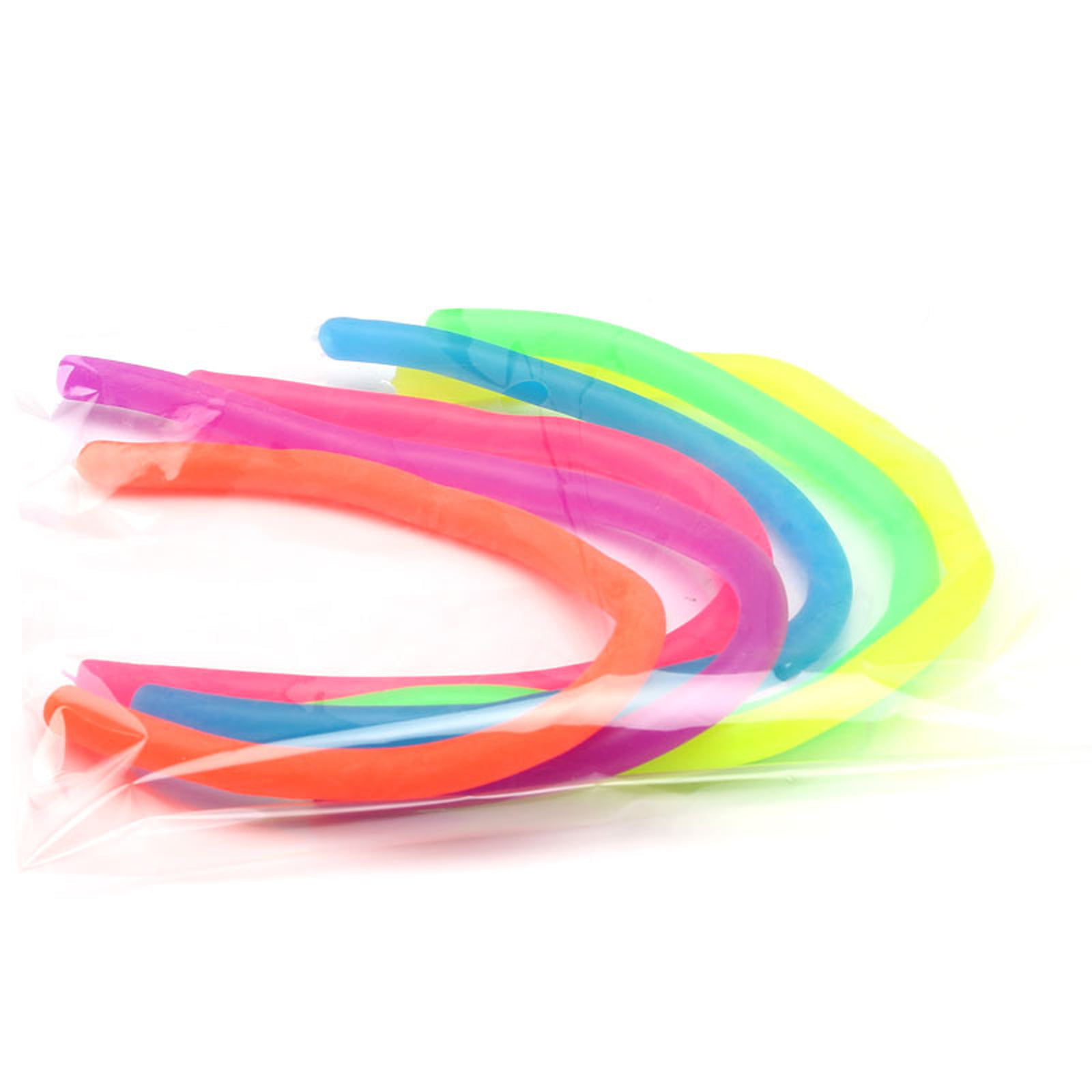 Details about   6Pcs Noodle Rubber String Stretchy Neon Kids Children Fidget Stress Relief Toy 