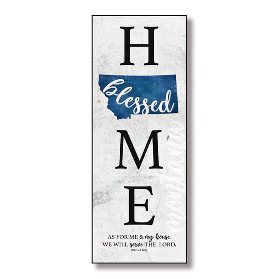 Dexsa Montana Home Wood Plaque with Inspiring Quote 6 in x 15 3/4 in