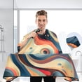 thumbnail image 3 of JSTEL Coil Bubble Waterproof Barber Cape for Men Women Beard Shaving Bib Apron Professional Hair Cutting Cloth, 65 x 55 inch, 3 of 6
