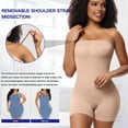 thumbnail image 2 of Women's Strapless Shapewear Tummy Tuck Bodysuit, Removable Camisole Corset - Colour, 2 of 7