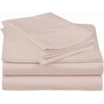 thumbnail image 3 of 100% Egyptian Cotton Sheets King Size - 800 Thread Count Blush Solid Bed Sheets, Premium 4 Piece Sateen Weave Sheet Set, Soft Long Staple Cotton, 12 Inch Deep Pocket, 3 of 6