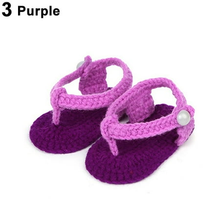 

Fashion Cute Girls Infant Toddler Knitted Crochet Cotton Sock Lovely Baby Shoes