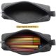 thumbnail image 5 of Estuche para lápices pequeño y sencillo de lona gruesa Enyuwlcm y bolsa para lápices negra duradera con cremallera hecha a mano, juego de 2, 5 of 6