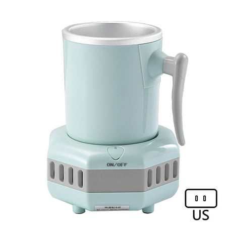 

Whigetiy Desktop Mini Fridge Quick Cooling Cup Drink Chiller for Beer Juice Milk Coffee