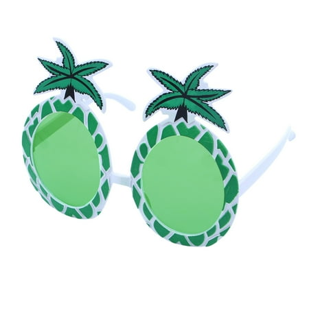

HOMEMAXS Pineapple Eyeglasses Hawaii Fruit Eye Glasses Novelty for Beach Luau Party Luau Hawaii Party Decoration (Green)
