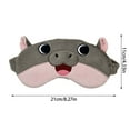 thumbnail image 3 of Adorable Hippo Design Eye For Travel And Nap Comfortable Relaxation Aid For Teens And Adults, 3 of 7