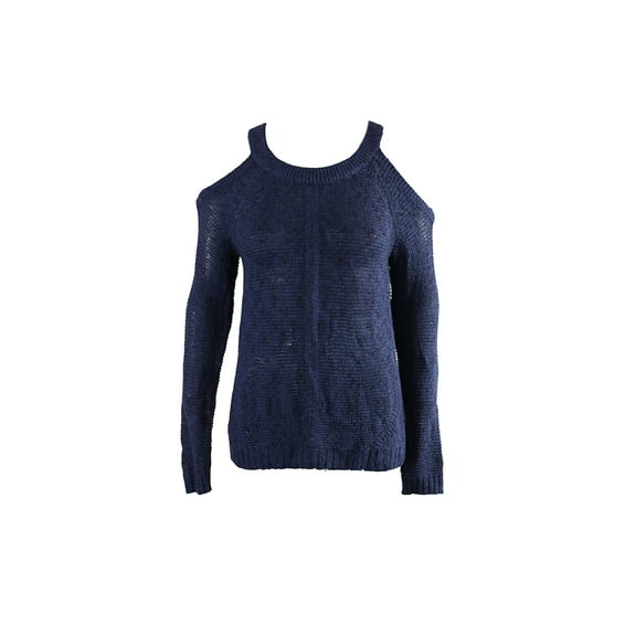 Inc International Concepts Womens Ink Cold-Shoulder Knit Sweater M
