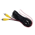 thumbnail image 2 of Walbest 10M 32FT RCA with Trigger Cable Car RCA Video Extension Cable for Auto Backup Camera Monitor Rear View Parking System with Detection Wire Reverse Trigger Lead for GPS Navigation, 2 of 5