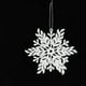 thumbnail image 2 of Adornos navideños, adornos navideños, regalos navideños Colgante de copo de nieve blanco de plástico Colgante de copo de nieve, 2 of 5