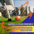 thumbnail image 2 of KickerBall  Swerve Sports Soccer Ball, Orange, 2 of 7