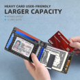 thumbnail image 2 of Men's Slim Wallet Large Capacity With 12 Slots Rfid Blocking Simple Carbon Fiber Black, 2 of 3