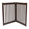 32" Highlander - 2 Panel Free Standing Wood Pet Gate - Artisan Bronze