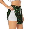 thumbnail image 2 of Disketp St. Patrick's Day8 Print Women's Shorts Workout Shorts for Athletic Gym Running Shorts with Phone Pockets Large, 2 of 8