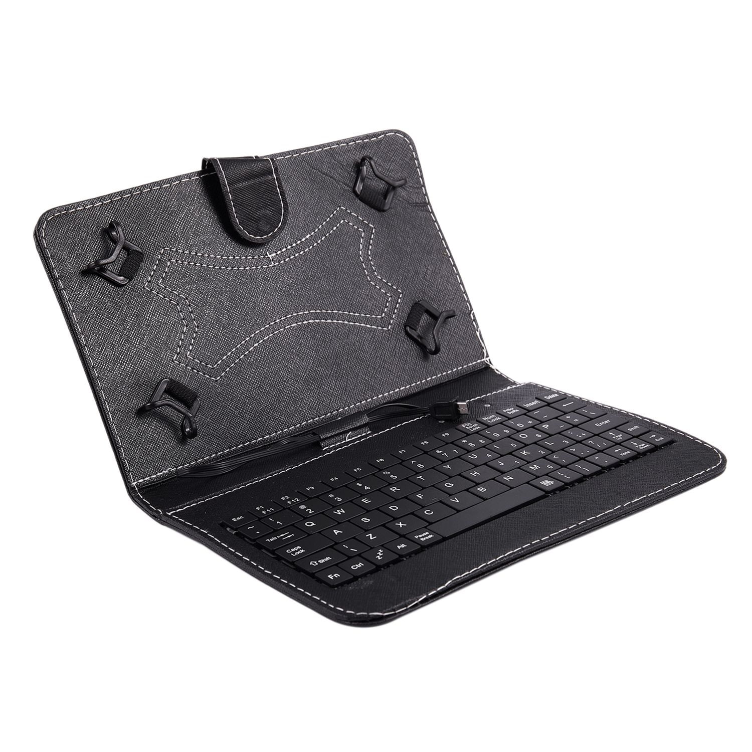 USB 2.0 Folding PU Leather Keyboard For 9 inch PDA Tablet PC 