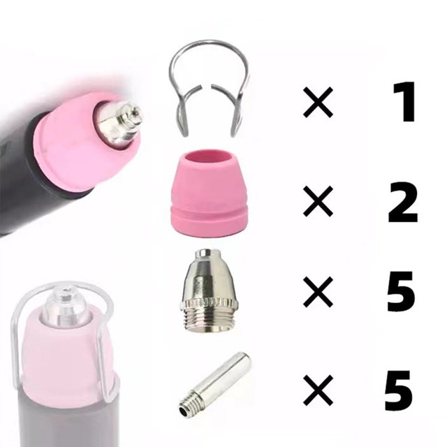 Kit de herramientas de corte por plasma, consumibles para soplete de corte, boquillas, accesorios para soplete de corte, copas protectoras para boquillas, multifuncionales