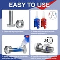 thumbnail image 4 of Thread Lock Blue and Red, Lock Tight Threadlocker Medium and High Strength, Thread Locker for Nuts, Bolts, Fasteners and Metals, Prevent Loosening and Corrosion (50 mlx2), 4 of 7