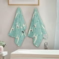 thumbnail image 4 of Cute Llama Hand Towels Alpaca Towel 2-Pieses Set Cute Animals Small Bath Towels Soft Guest Face Towel Bathroom Decorations Thin Kitchen Tea Dish Towels 14x28 in, 4 of 7