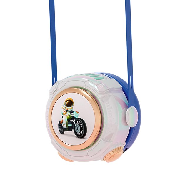 Ventilador para colgar en el cuello, ventilador personal, 3 velocidades de viento, ventilador de mano, miniventilador de refrigeración para el cuello, Azul perfecl Abanico pequeño de cuello colgante