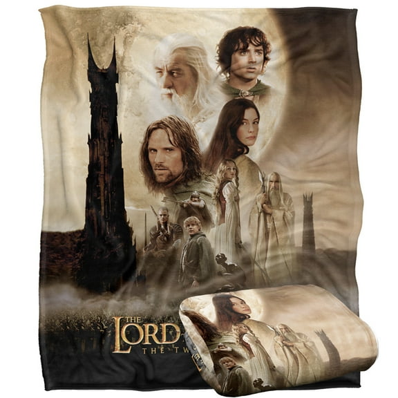 The Lord of The Rings Blanket, 50'x60' Two Towers Poster Silky Touch Super Soft Throw Blanket