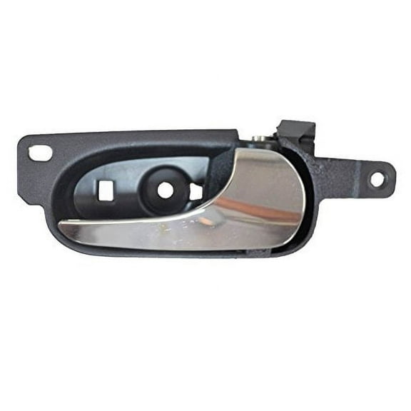 PT Auto Warehouse GM-2314MA-RR - Interior Inner Inside Door Handle, Black Housing with Zinc Chrome Lever - Passenger Side Rear Fits select: 2006-2011 BUICK LUCERNE