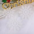 thumbnail image 5 of 12 Pcs Glitter Snowflake 4 inches Plastic Christmas Hanging Glitter Snowflakes String Garland for Decorating, Crafting,Wedding,Party and Christmas Tree Decorations Ornaments, 5 of 6