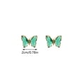 thumbnail image 2 of PVCS Dames Mode Créative Multicolore Diamant Papillon Boucles d'Oreilles, 2 of 3