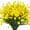 Yellow, variant on ZOELNIC 6 Bundles Artificial Flowers Outdoor Fake Flowers UV Resistant, Spring Summer Faux Flowers Shrubs Plants Plastic Flowers for Outside Garden Porch Window Box Decoration(Fuchsia)