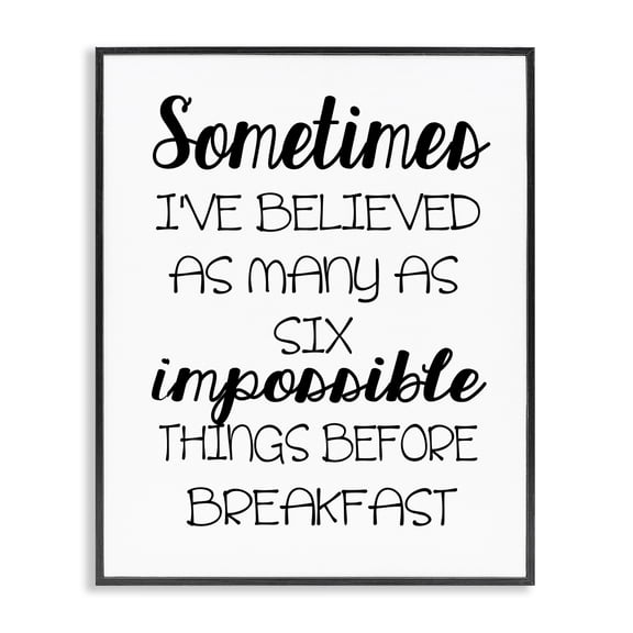 Stupell Industries Traditional Six Things Story Quote Black Framed Giclee Art, 11 x 14, by Ashley Calhoun