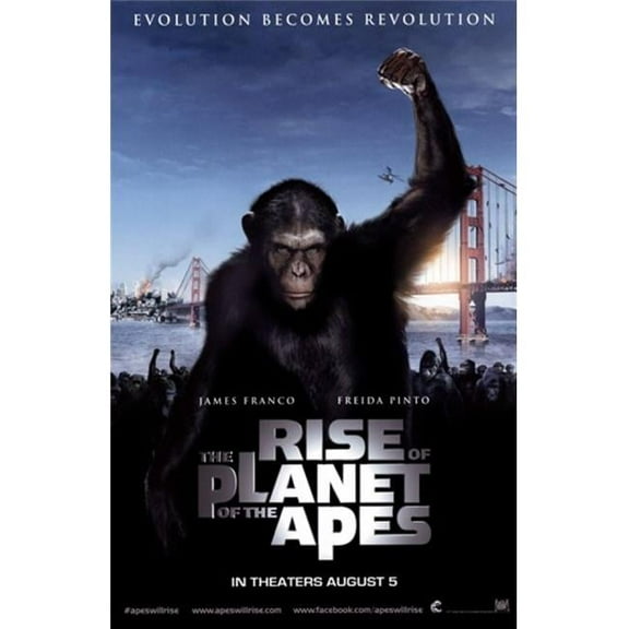 Posterazzi MOVGB09124 Rise of the Planet of the Apes Movie Poster - 11 x 17 in.