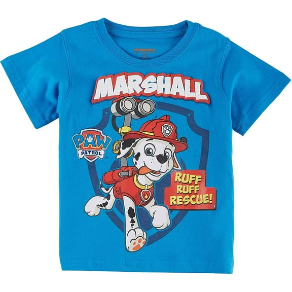 Nickelodeon Little Boys' PAW Patrol Toddler Short Sleeve TEE Shirt (2T, Royal Blue)