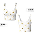 thumbnail image 6 of Goofa Gold Rabbit Printed Sports Bras for Women, High Impact Running Bra Workout Crop Tank Tops Longline Sports Bra Push up-X-Large, 6 of 9