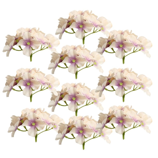 10 plantas artificiales, flores artificiales, seda artificial Crema