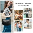 thumbnail image 6 of HuaAngel Shoulder Bag Fashion Retro Large Capacity Tote Bag for Women with Two Shoulder Strap, 6 of 6