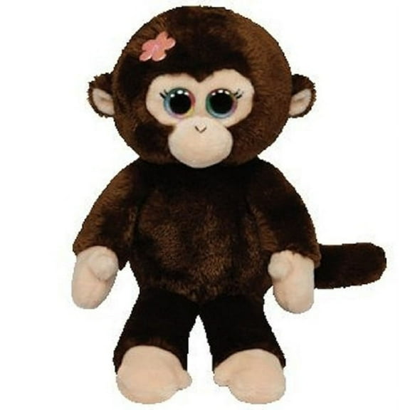 Ty Inc Beanie Babies Stuffed Animal Petals Brown Monkey Plush