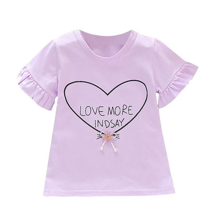 

Baby Half Sleeve Round Collar Pure Color Letter T-shirt Short Sleeve Jacket