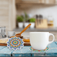thumbnail image 3 of 8 PCS Coasters, Mandala Diamond Art Coasters Kits with Holder, DIY for Adults, 3 of 6