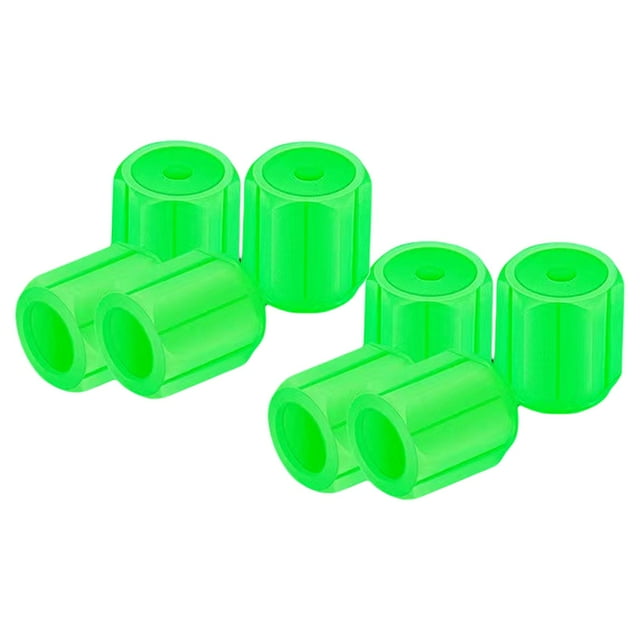 8 tapones para válvulas de neumáticos de coche, accesorios luminosos para camiones, motocicletas y SUV. Verde