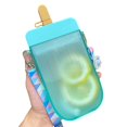thumbnail image 2 of Wangscanis Water Bottle, Translucent Water Cup with Straw and Shoulder Strap, 2 of 8