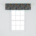 thumbnail image 2 of Ambesonne Geometric Window Valance, Retro Halved Rounds, 54" X 12", Multicolor, 2 of 3