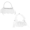 thumbnail image 1 of Western Style Flower Girl Basket For Wedding Ceremony With White Color And Mini Size For Candy Storage 2Pcs, 1 of 3