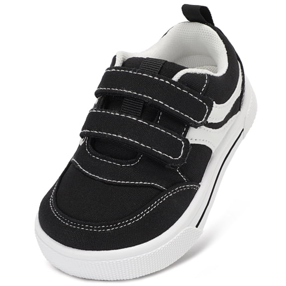 STQ KIDS Toddler Wide Toe Box Sneakers Classic Boys Girls Shoes | Non Slip,Lightweight,Walking,School,Zero Drop,Retro White T8