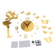 thumbnail image 1 of Reloj de pared silencioso BLESIY 3D Oro, 1 of 8