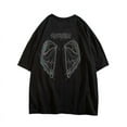 thumbnail image 5 of Ougyinr Men's Short Sleeved T Shirts Women's Cotton T-Shirts  Butterfly Print Tee Loose Top Boys Girls T Shirts Loose, 5 of 8