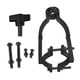 thumbnail image 4 of Soporte fijo para taladro de orificio cuadrado, accesorio de mortaja negro, accesorio para herramienta eléctrica, fácil de instalar, acero inoxidable, Estilo C, 4 of 8